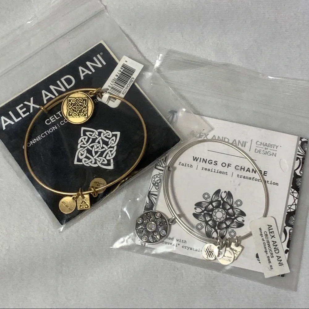 2 Alex And Ani Bangle Bracelets NWT